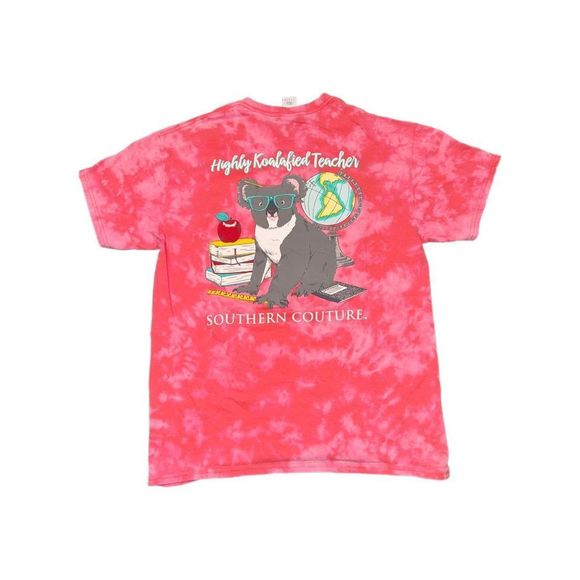 Southern Couture Koala Teacher Bleached Tee - Picture 1 of 5